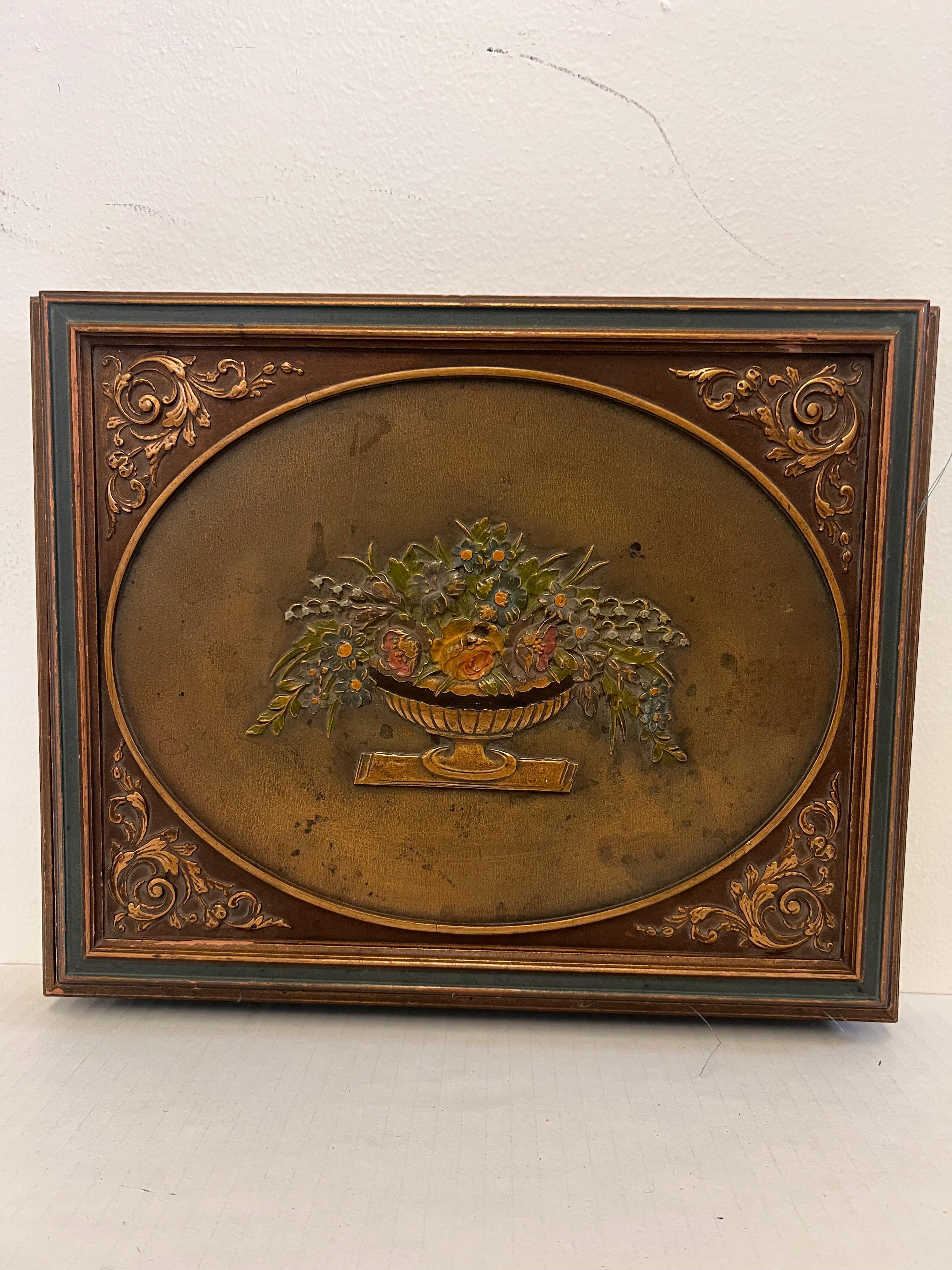 Vintage French Italian Florentine Jewelry Accessory Wood Trinket Box In Good Condition For Sale In Seattle, WA