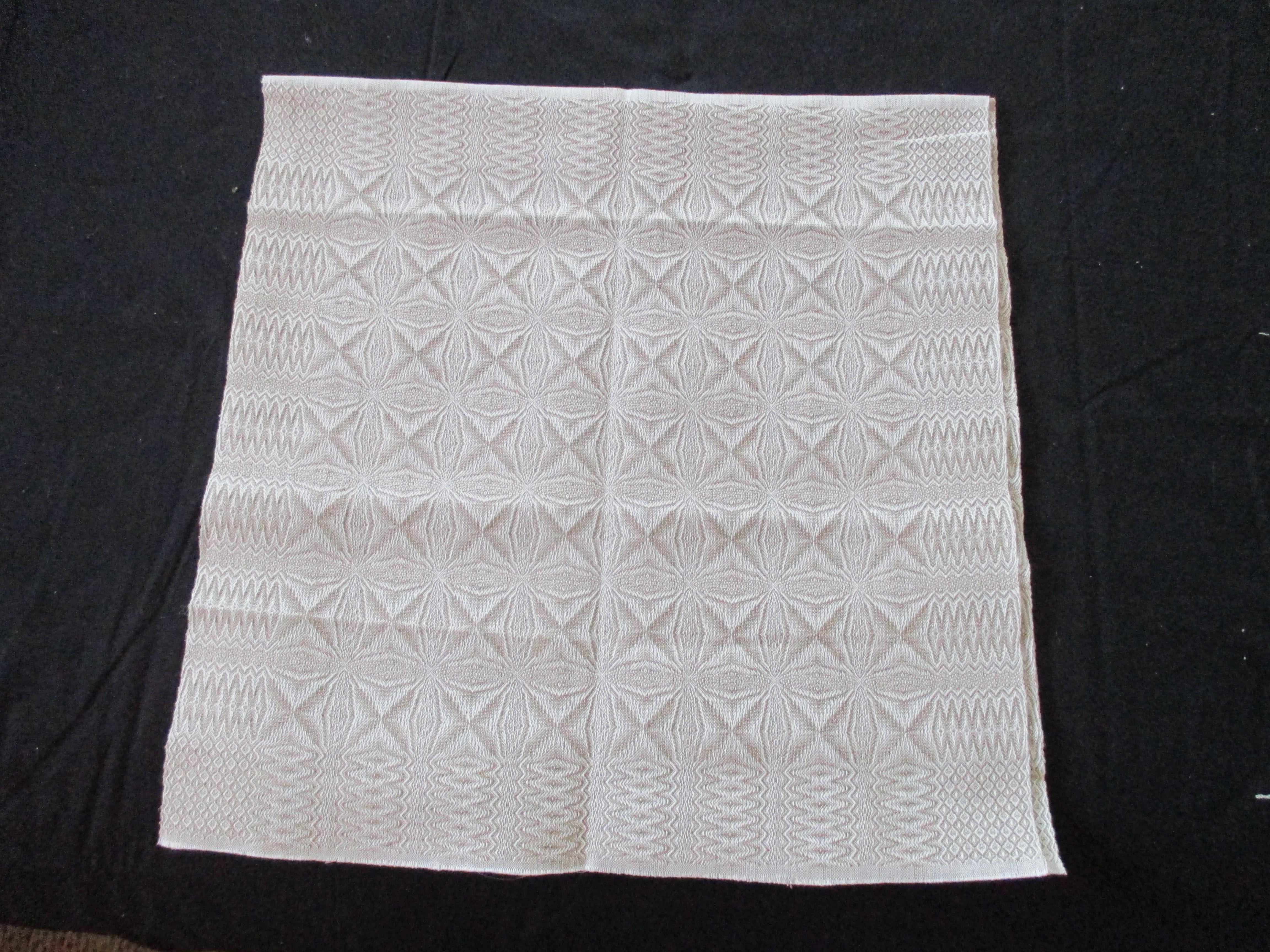 Vintage French Jacquard double sided tone on tone woven textile
Size: 73