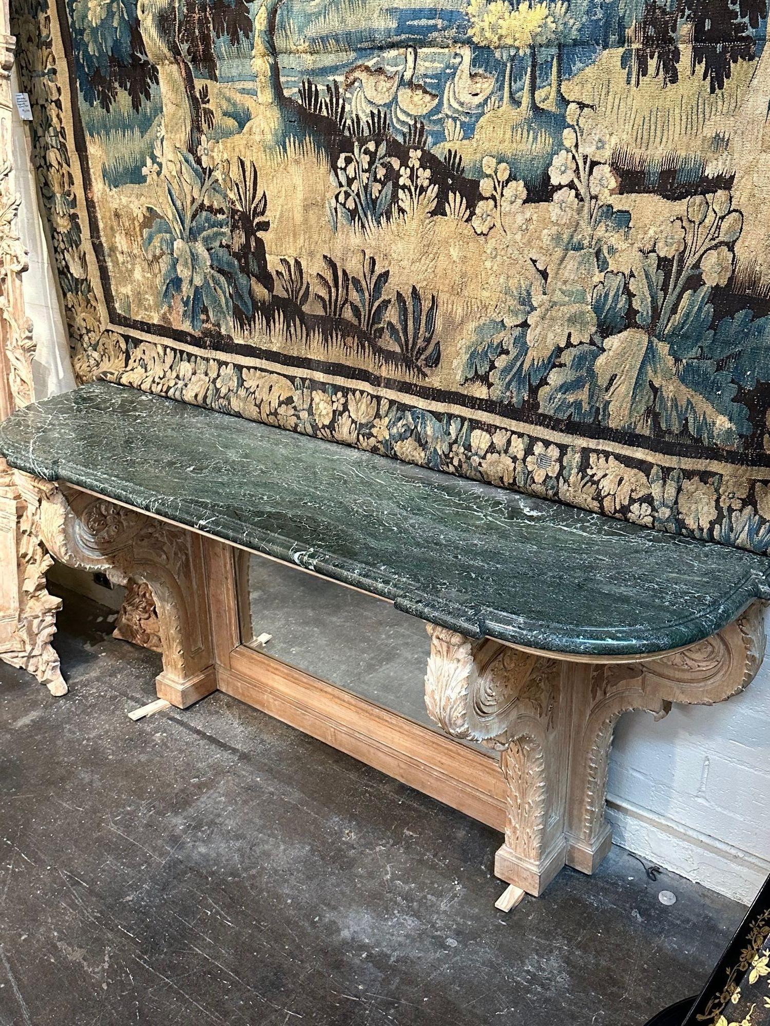 Marble Vintage French Jansen Console For Sale