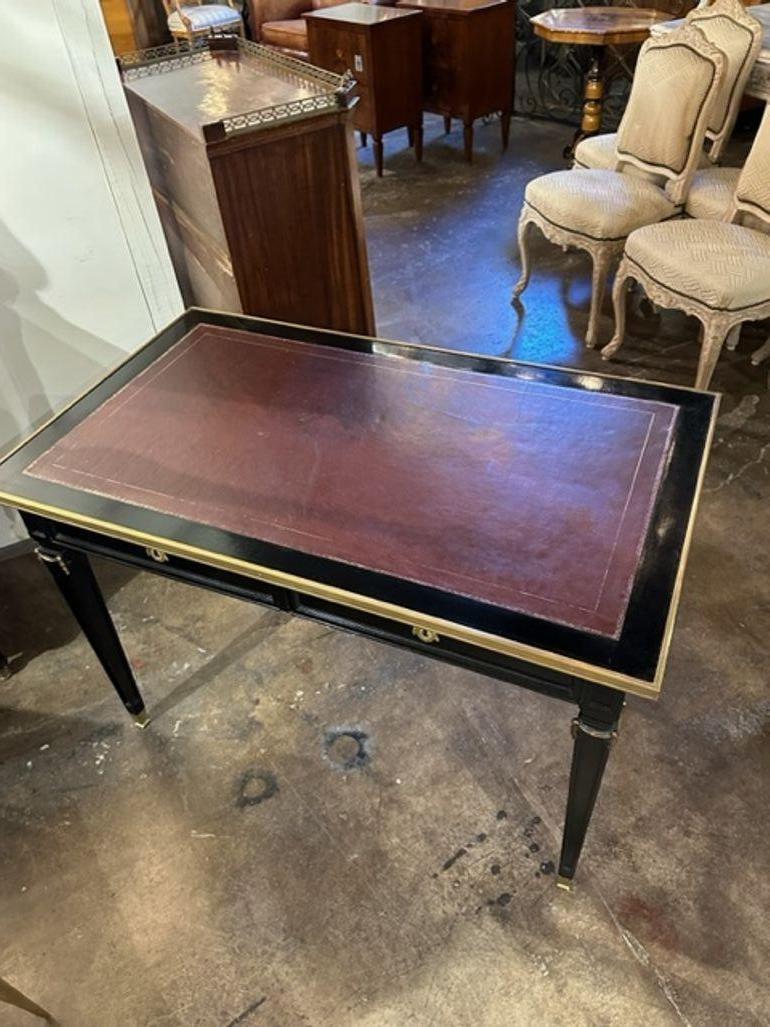 Vintage French Jansen Manner Louis XVI Style Desk In Good Condition For Sale In Dallas, TX