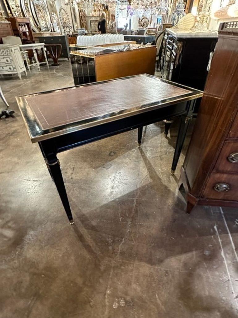 Vintage French Jansen Manner Louis XVI Style Desk For Sale 2