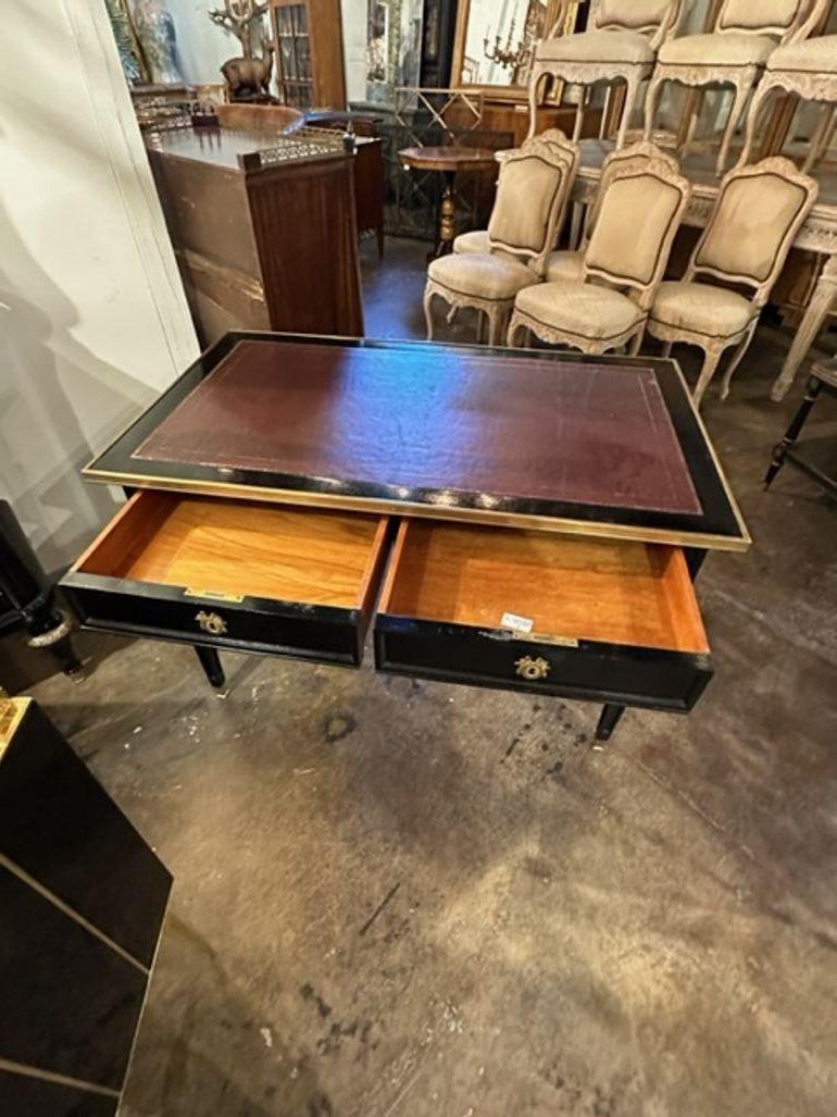 Vintage French Jansen Manner Louis XVI Style Desk For Sale 3