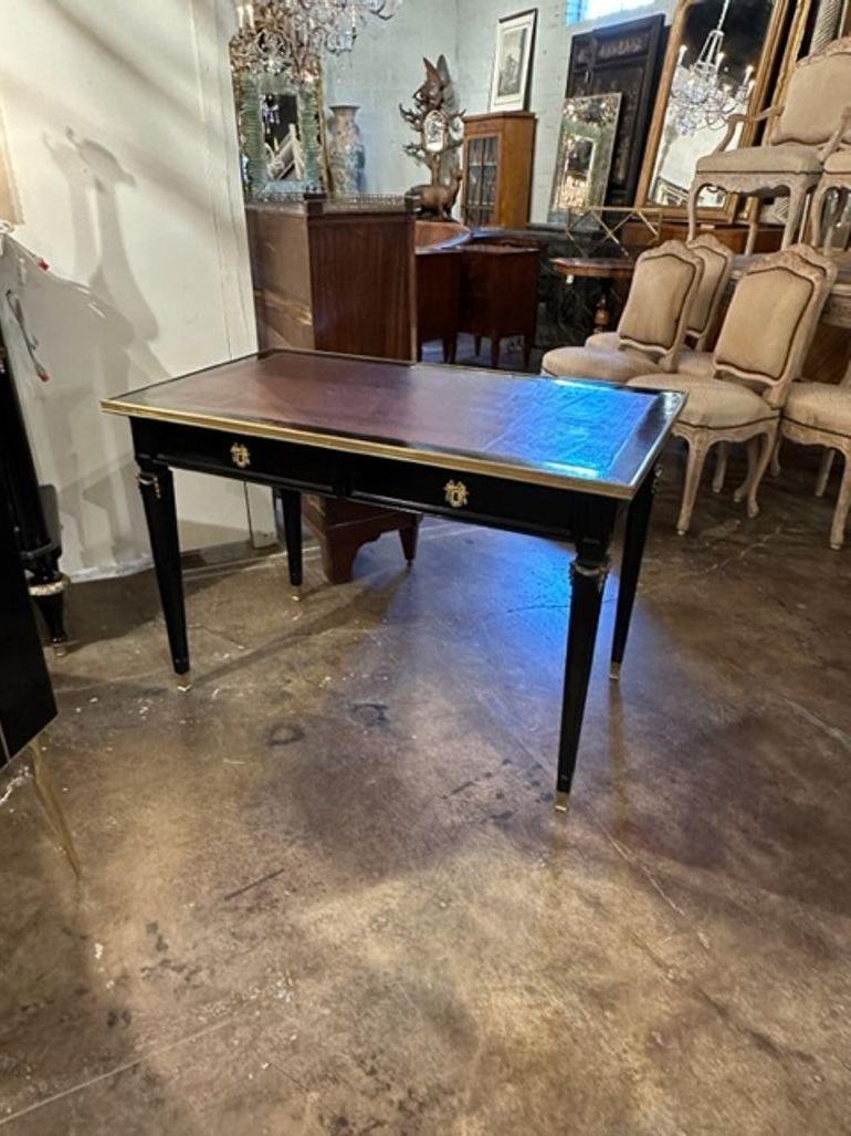 Vintage French Jansen Manner Louis XVI Style Desk For Sale 4