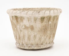 Vintage French Jardiniere, Reconstituted Stone, Mid-Century Modern