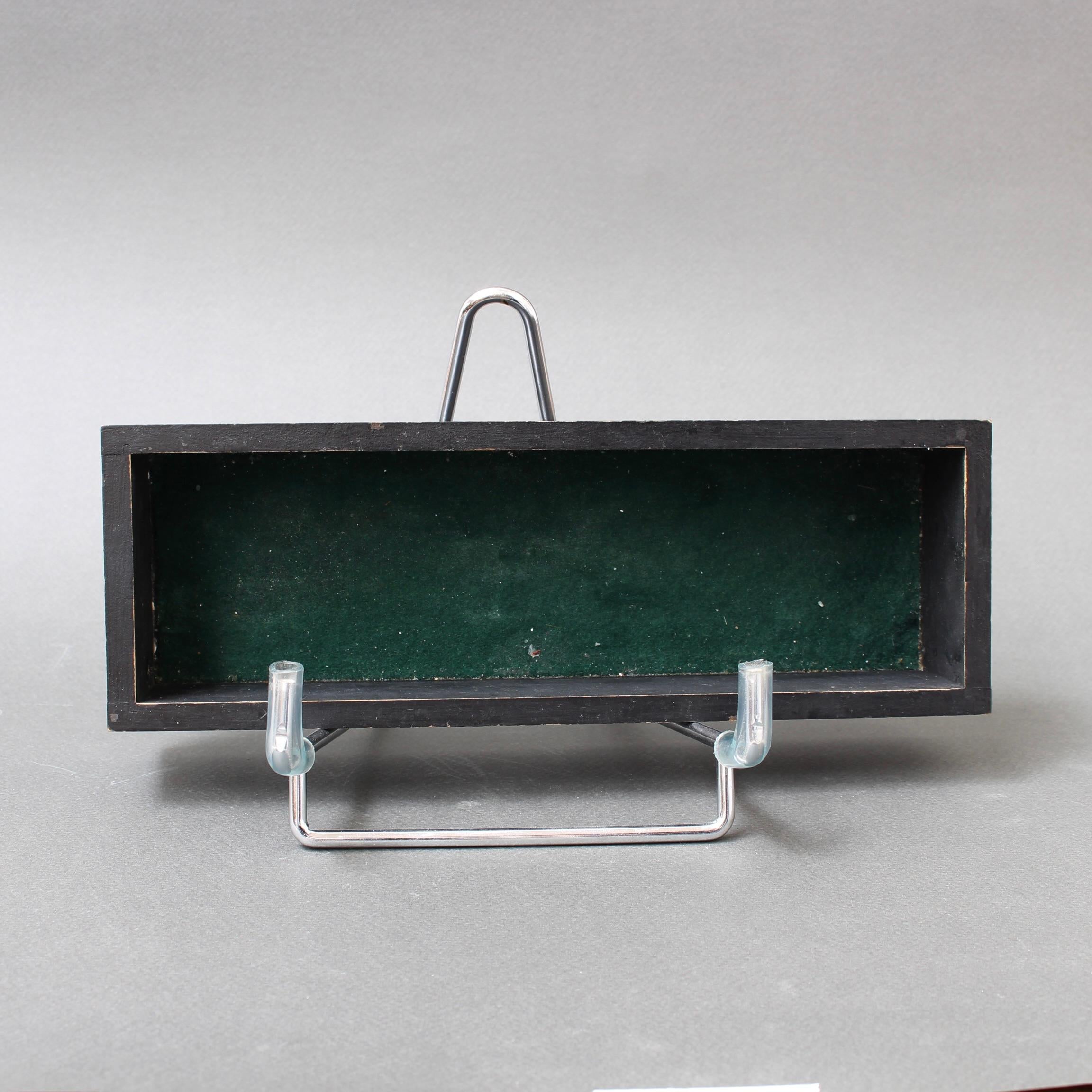 Joyero francés vintage con tapa de cerámica decorativa de Mithé Espelt 11