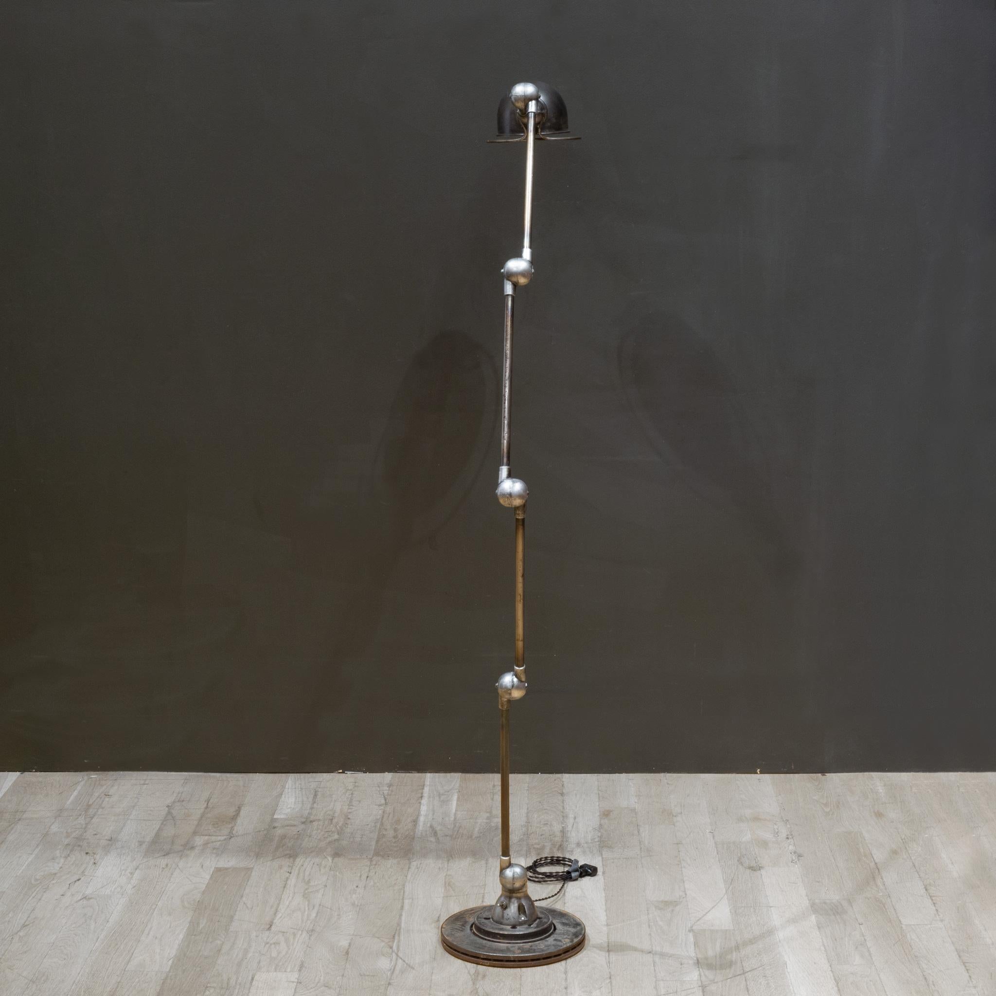 Metal Vintage French Jielde 5 Arm Floor Lamp by Jean-Louis Domecq c.1950-1960