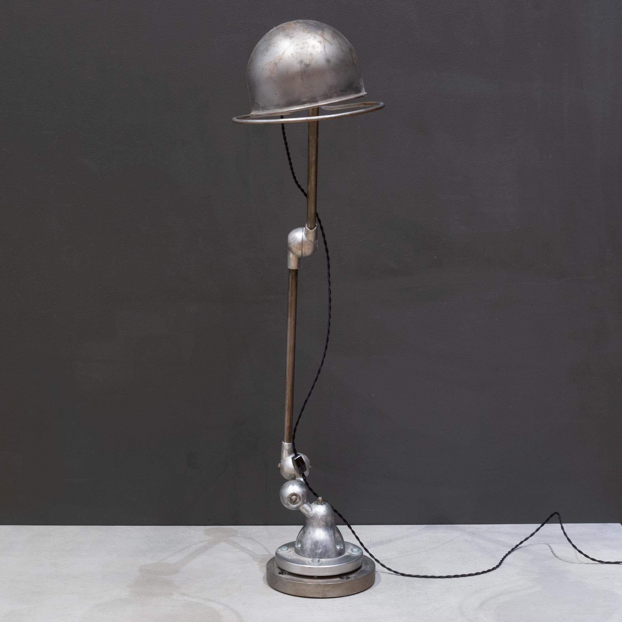 20th Century Vintage French Jielde Desk Light by Jean-Louis Domecq c.1950-1960-FREE SHIPPING For Sale