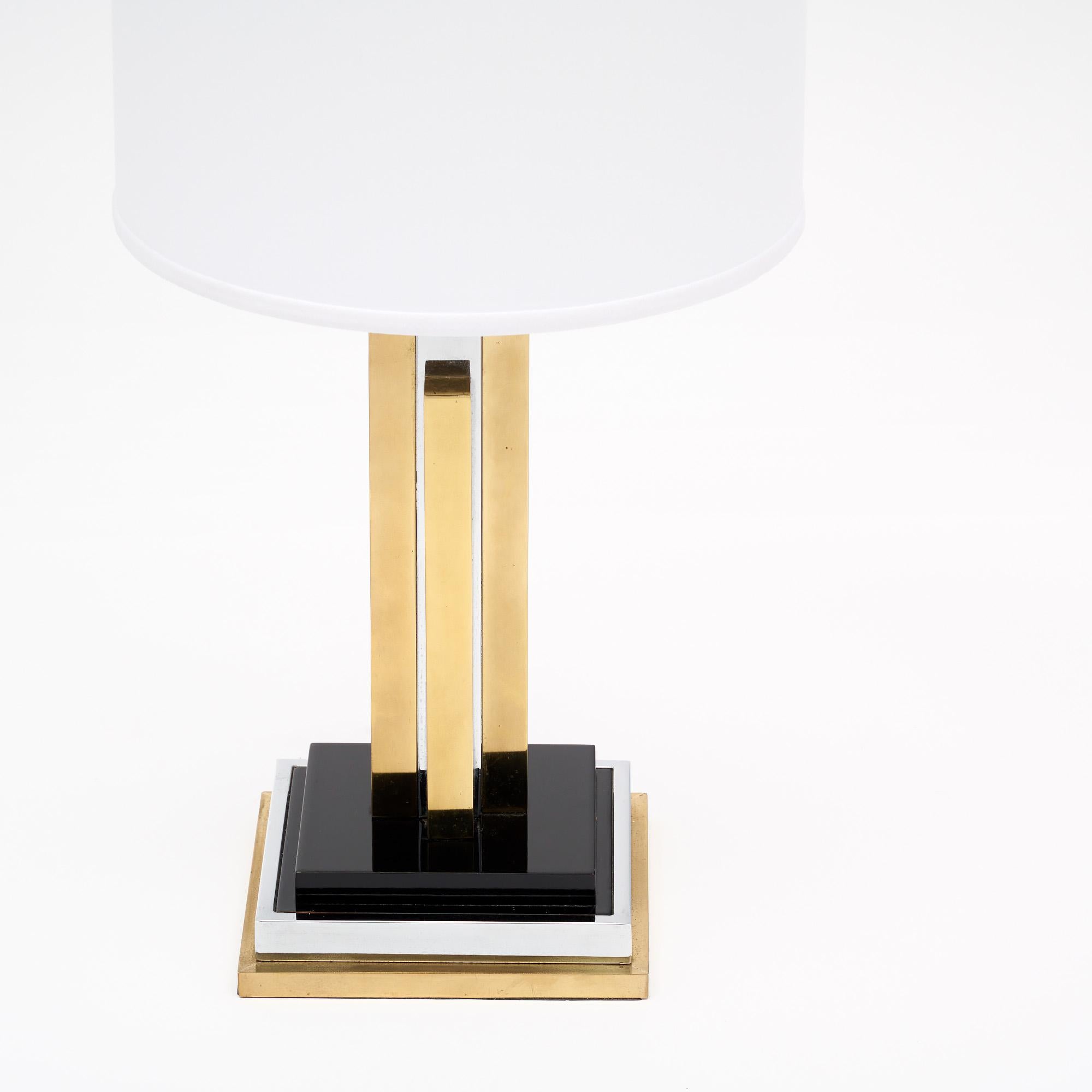 Modern Vintage French Lamp in the style of Philippe Cheverny For Sale