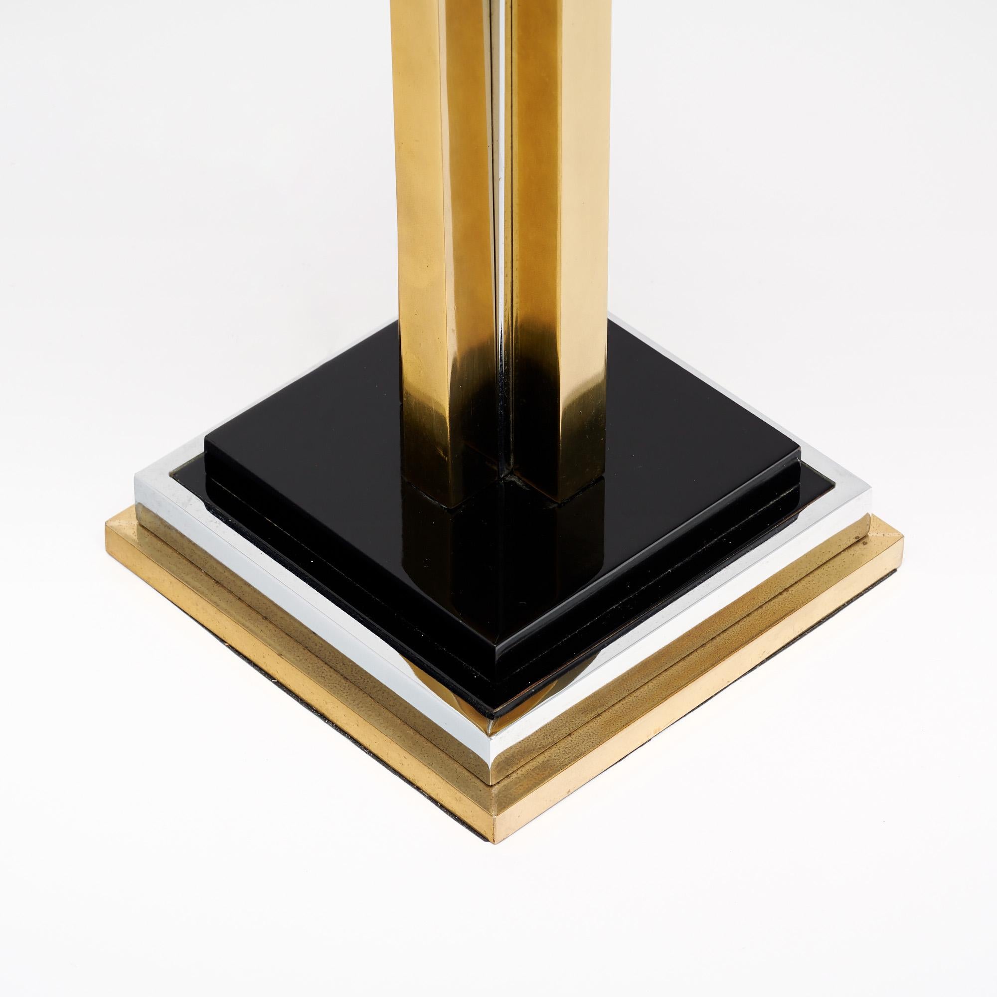 Brass Vintage French Lamp in the style of Philippe Cheverny For Sale