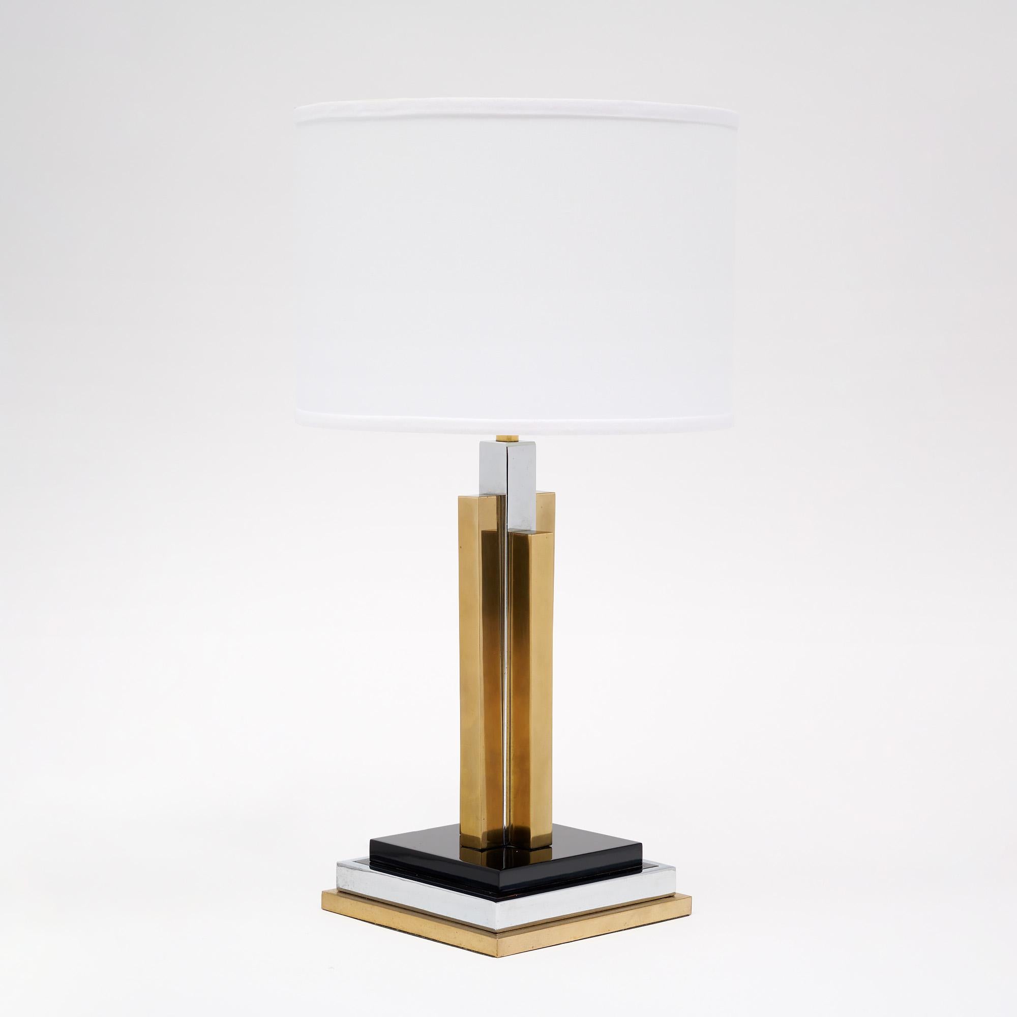 Vintage French Lamp in the style of Philippe Cheverny For Sale 1