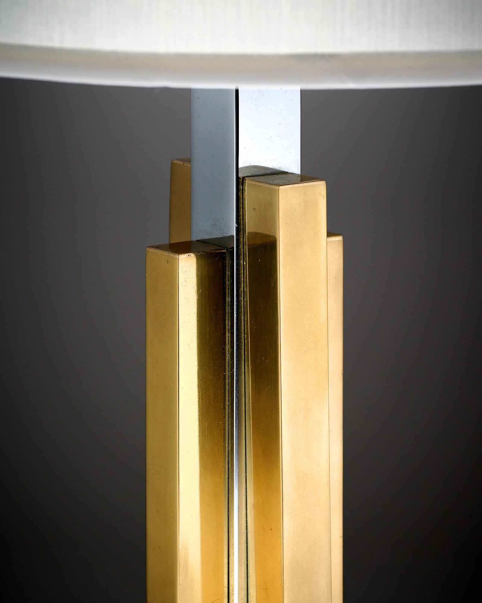 Vintage French Lamp in the style of Philippe Cheverny For Sale 3