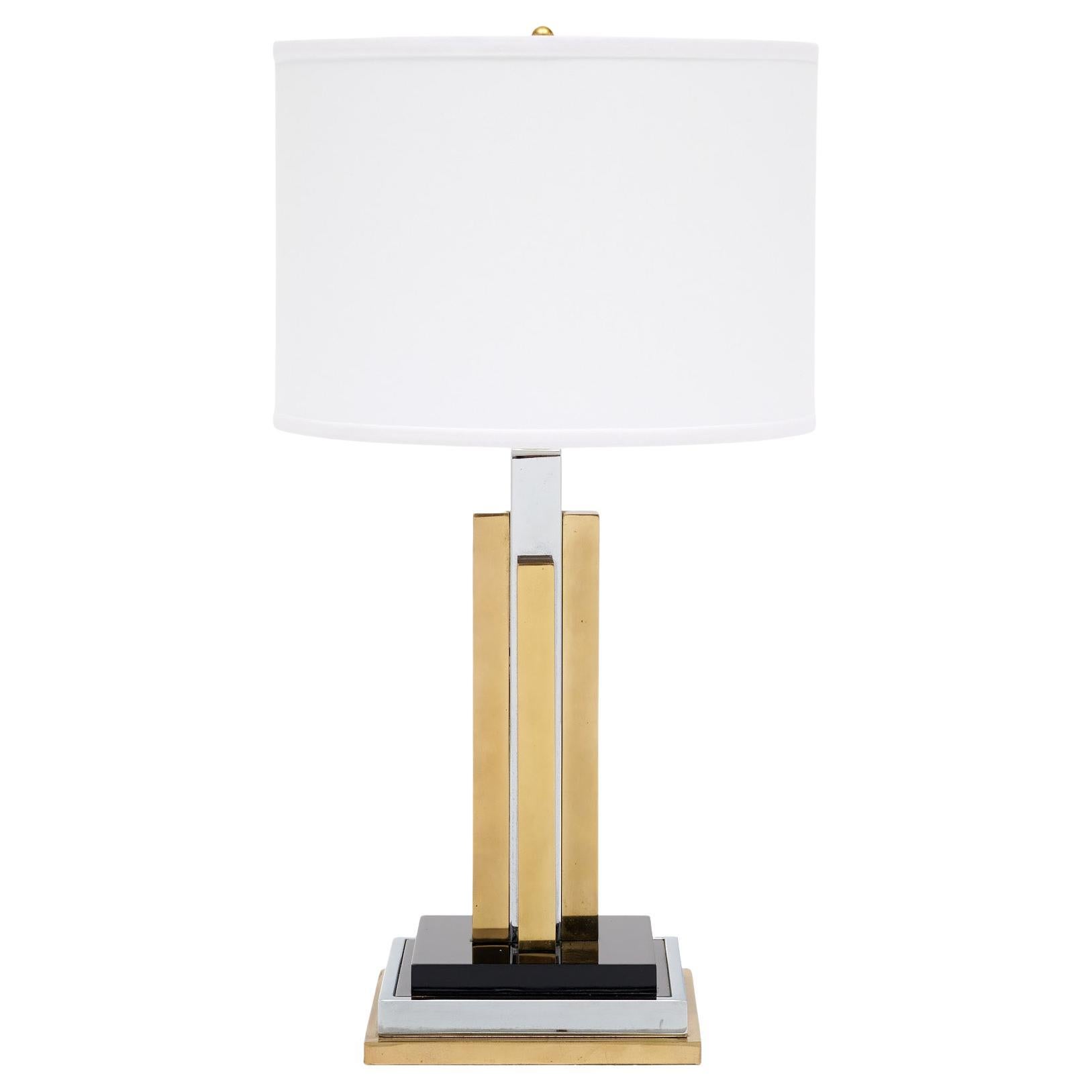 Vintage French Lamp in the style of Philippe Cheverny For Sale