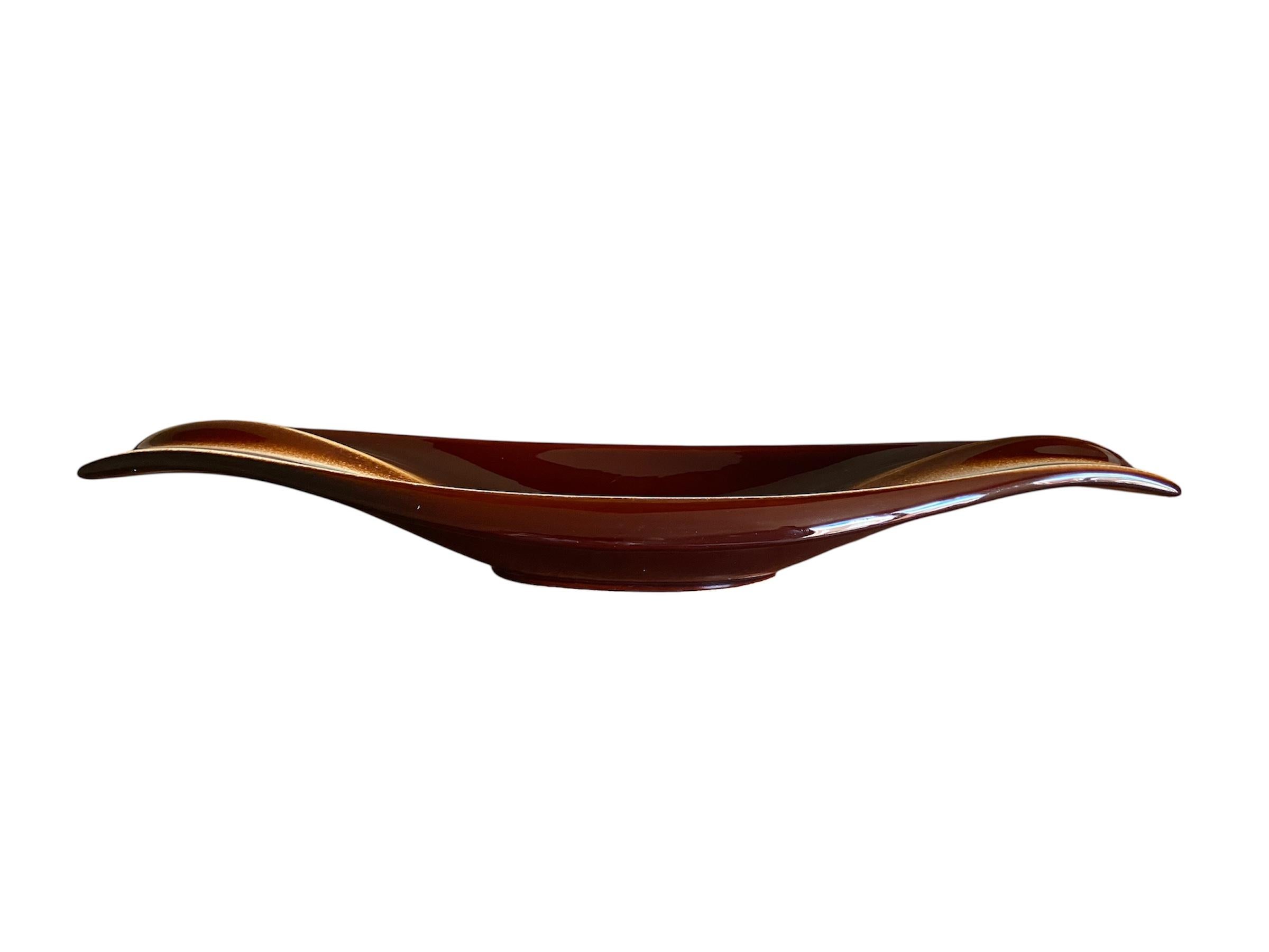 Vintage French large Verceram Fruit Bowl, 1950s Bon état - En vente à ASNIÈRES-SUR-SEINE, FR
