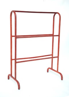 Vintage French Leather Blanket Caddy