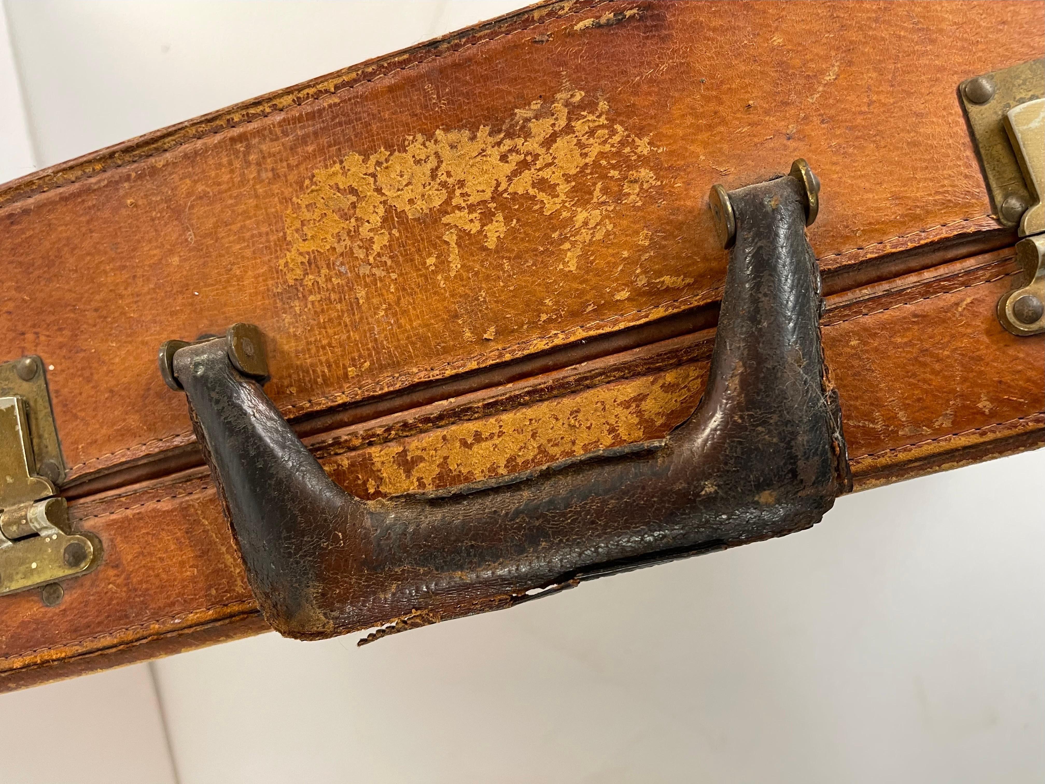 Vintage French Leather Briefcase by Lederer de Paris For Sale 8