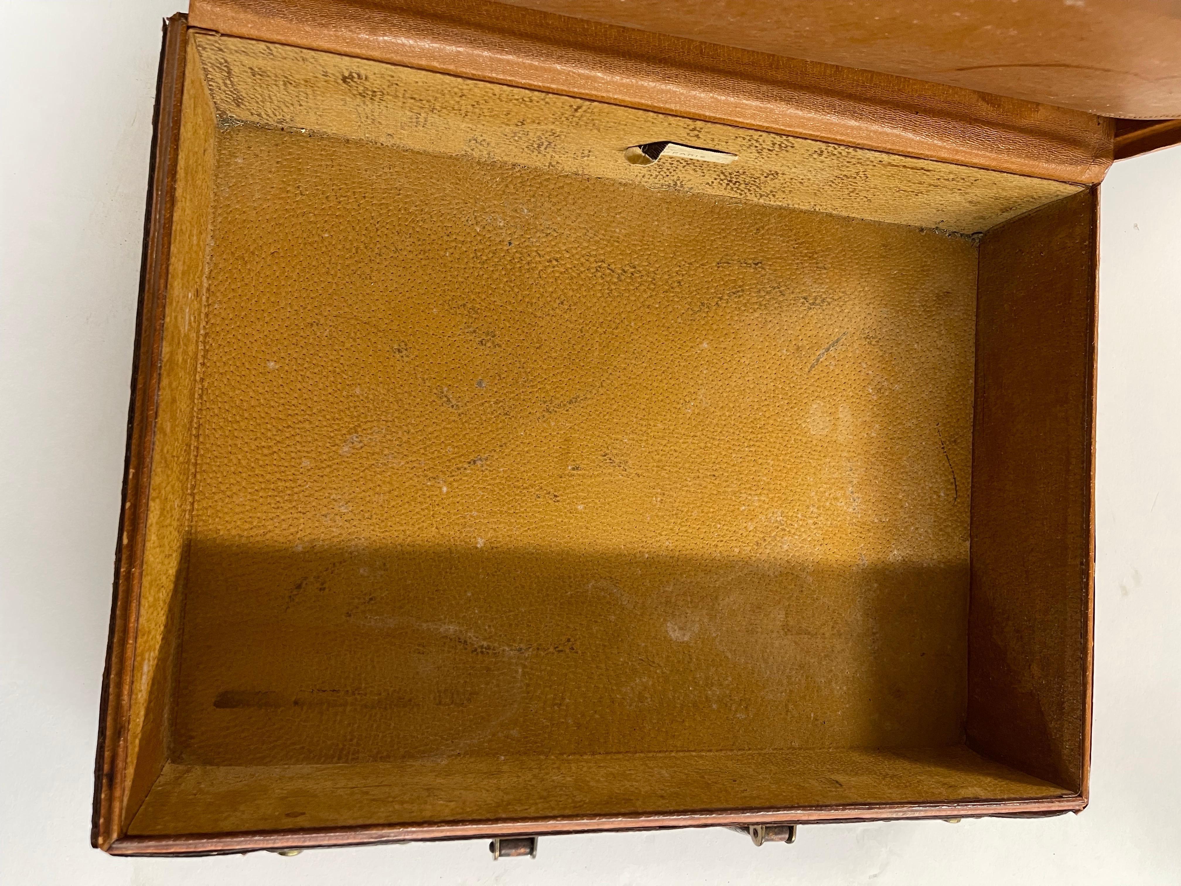 Vintage French Leather Briefcase by Lederer de Paris For Sale 14
