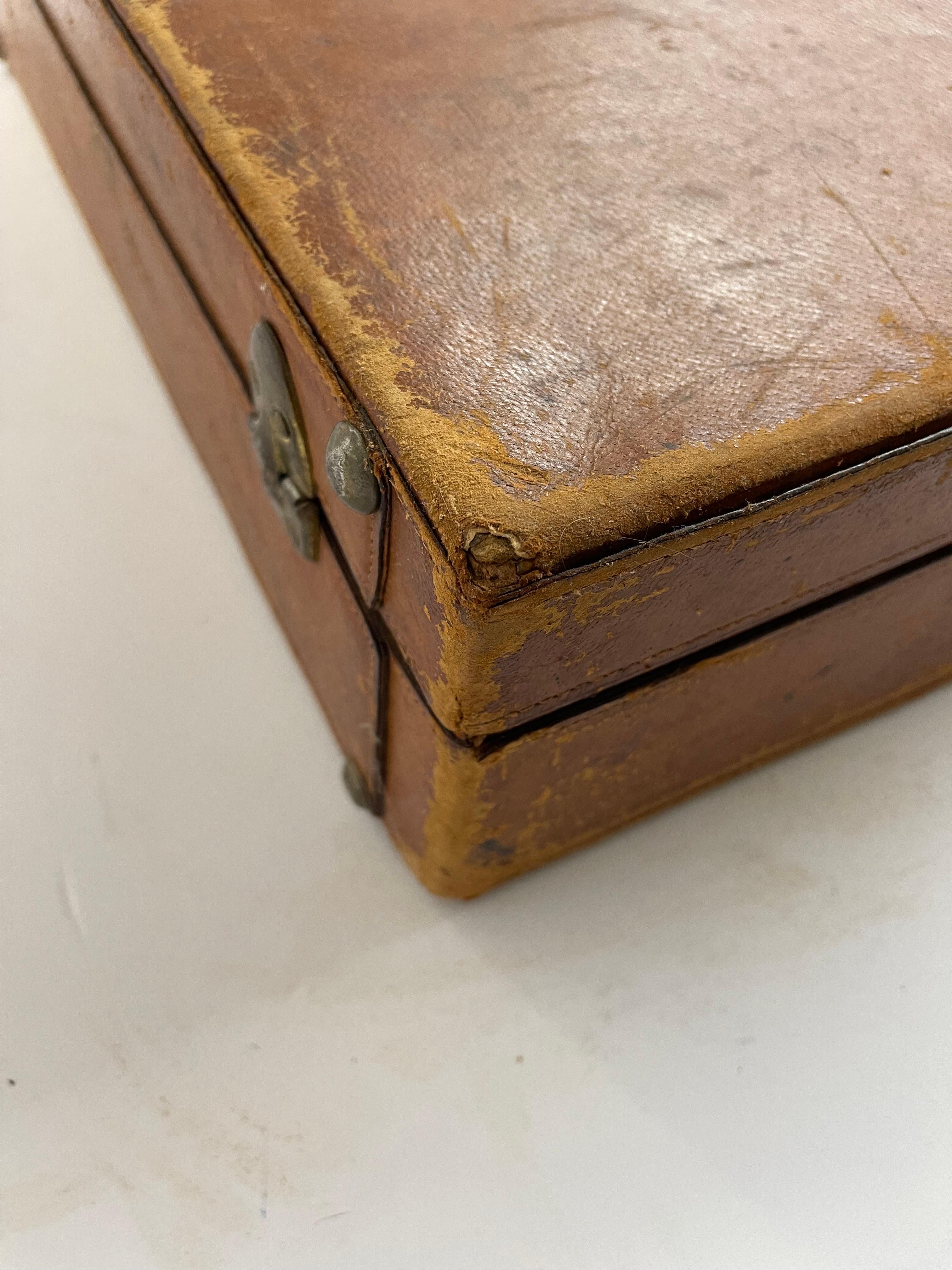 Vintage French Leather Briefcase by Lederer de Paris For Sale 16