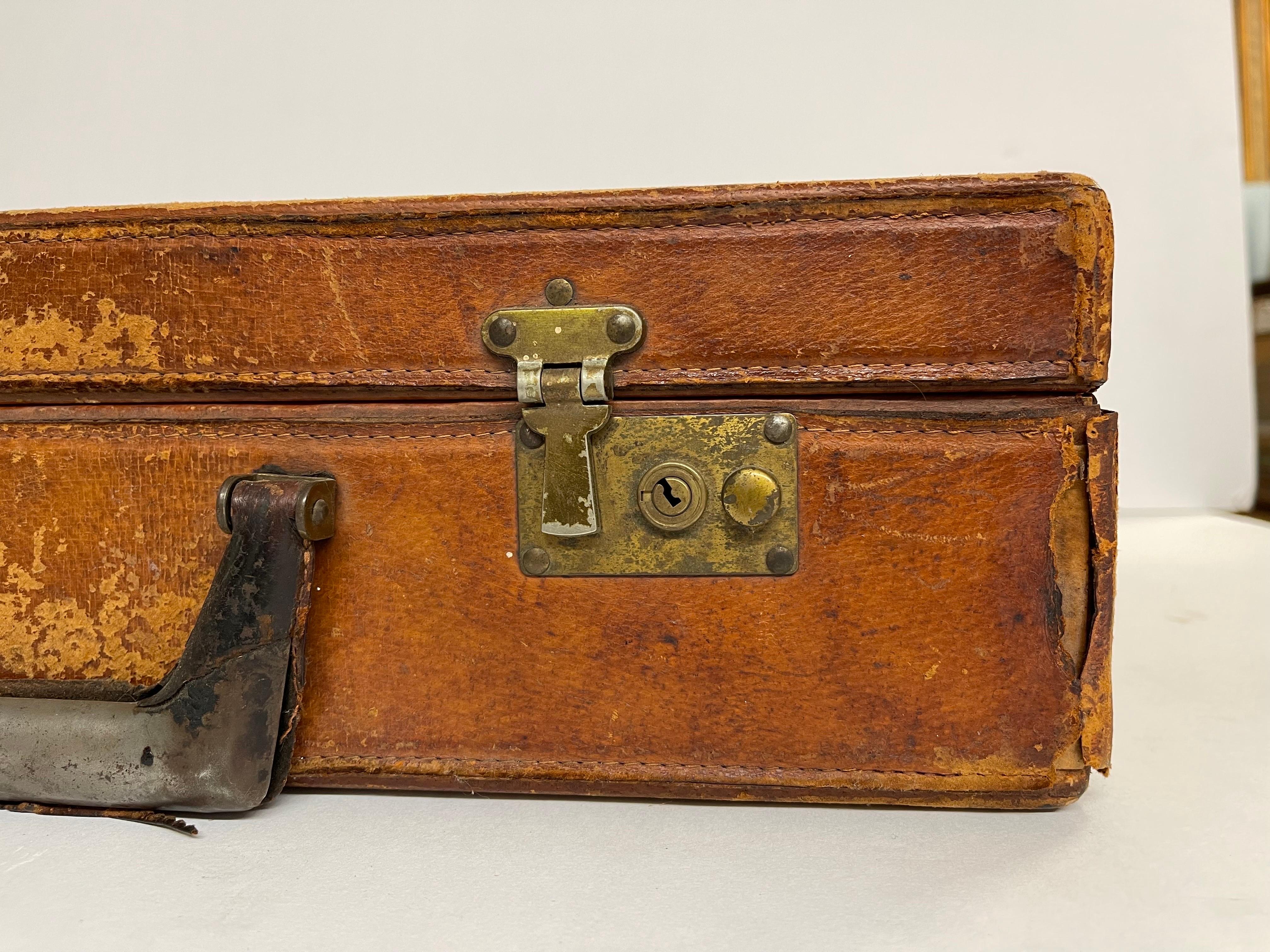 Vintage French Leather Briefcase by Lederer de Paris For Sale 2