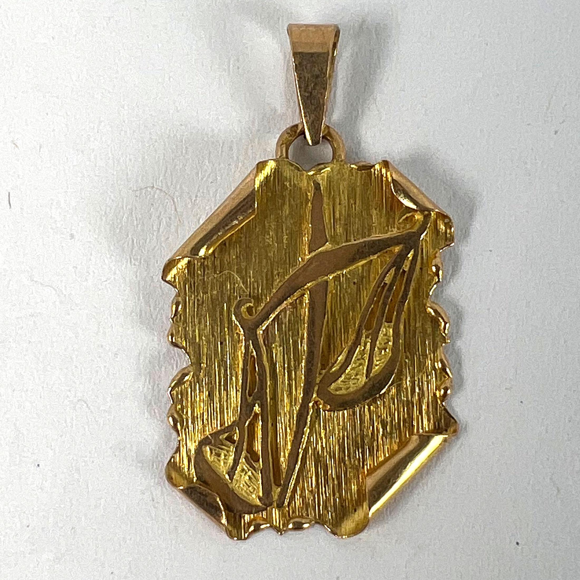 Rotolo della Bilancia francese d'epoca  Ciondolo a forma di charme in oro giallo 18 carati Zodiac in vendita 7