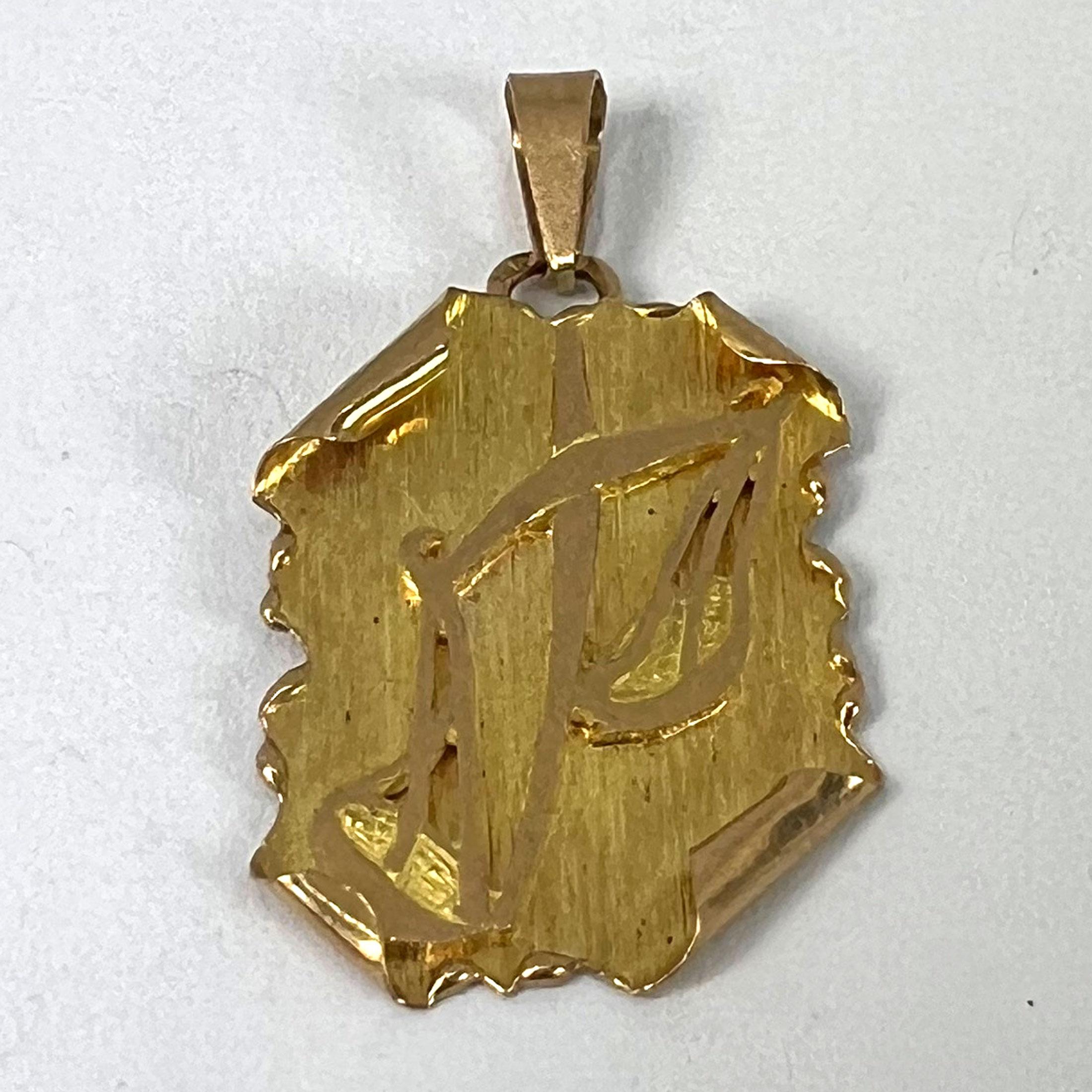 Rotolo della Bilancia francese d'epoca  Ciondolo a forma di charme in oro giallo 18 carati Zodiac in vendita 8
