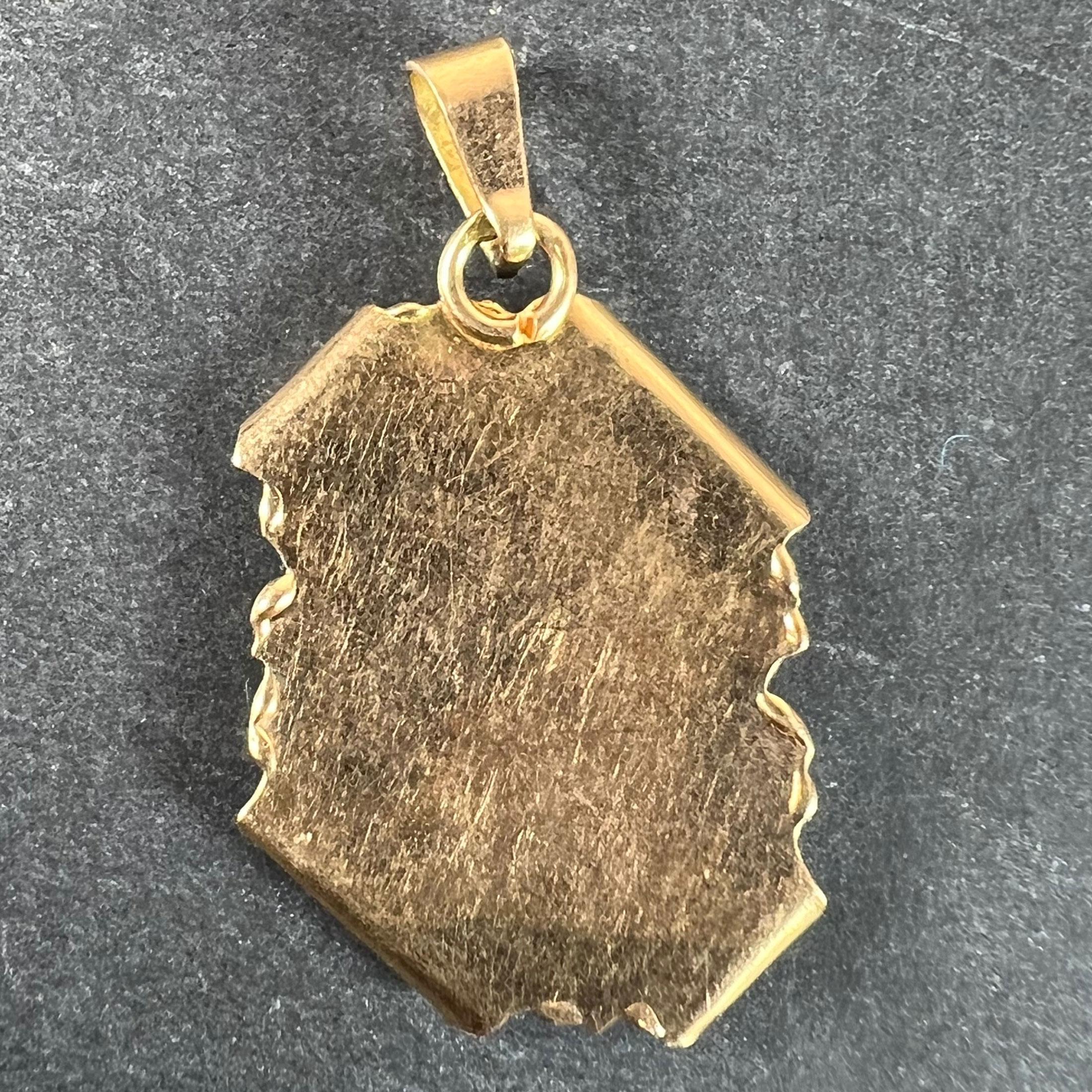 Rotolo della Bilancia francese d'epoca  Ciondolo a forma di charme in oro giallo 18 carati Zodiac In condizioni buone in vendita a London, GB