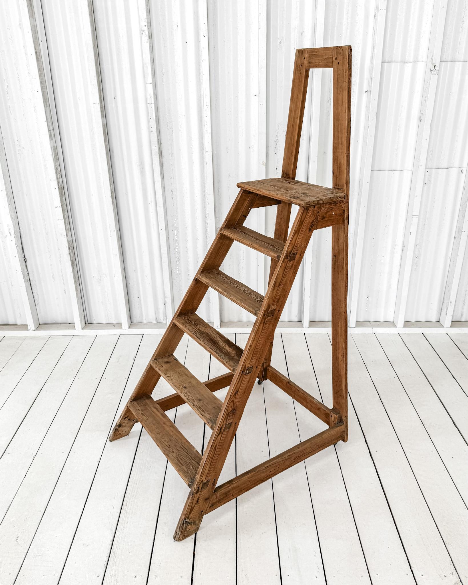 Vintage French Library Ladder 5