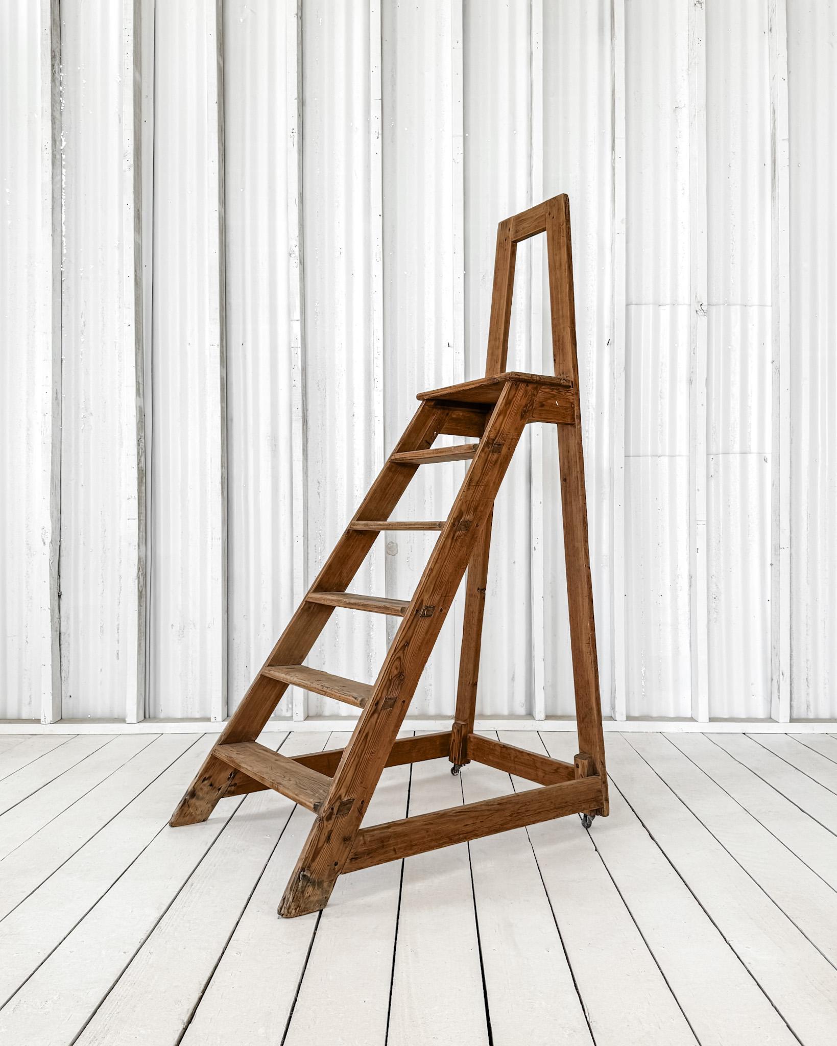 Vintage French Library Ladder 2