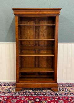 Vintage French Louis Philippe Bookcase Display Cabinet Cherry Mid 20th c