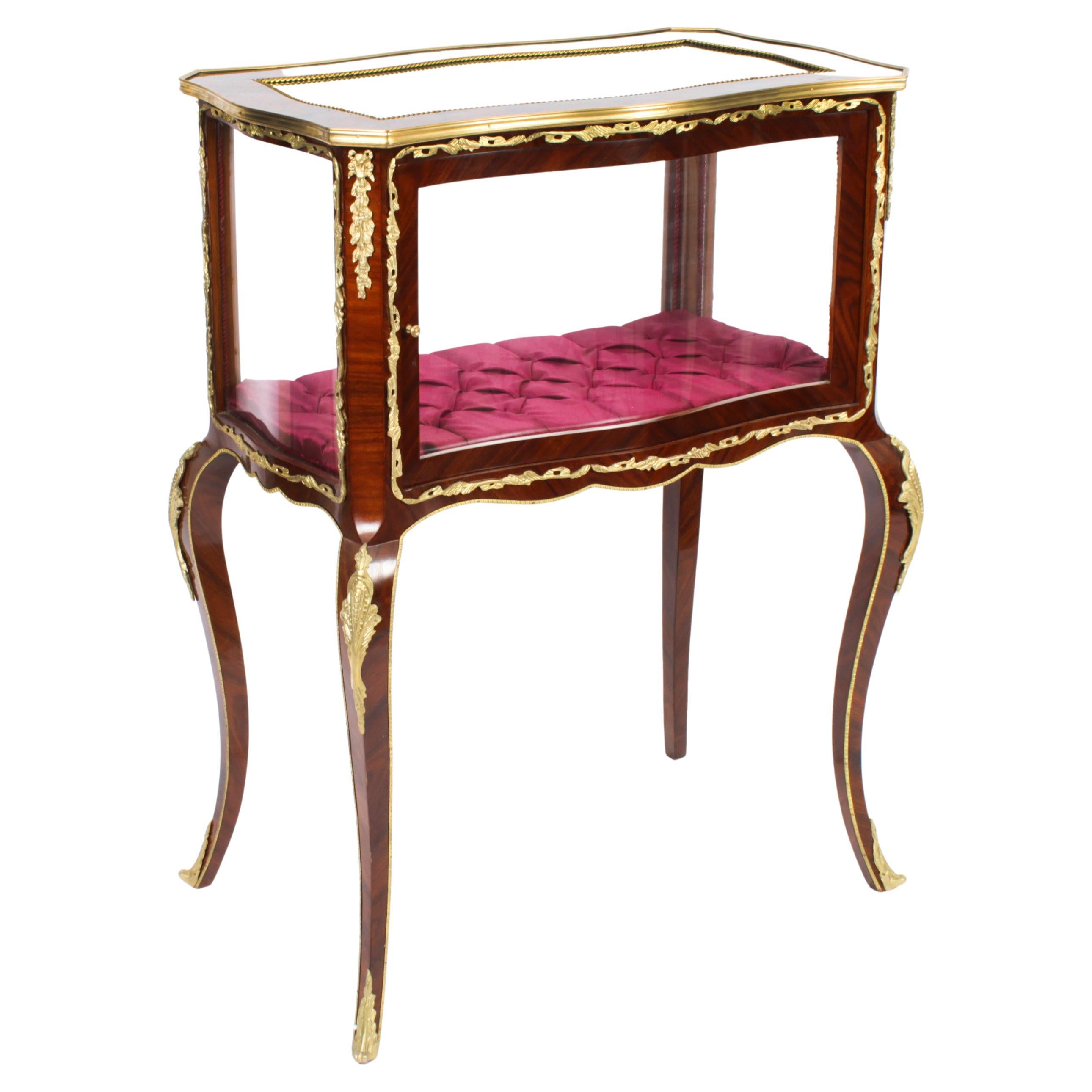 Vintage French Louis Revival Bijouterie Display Table 20th C