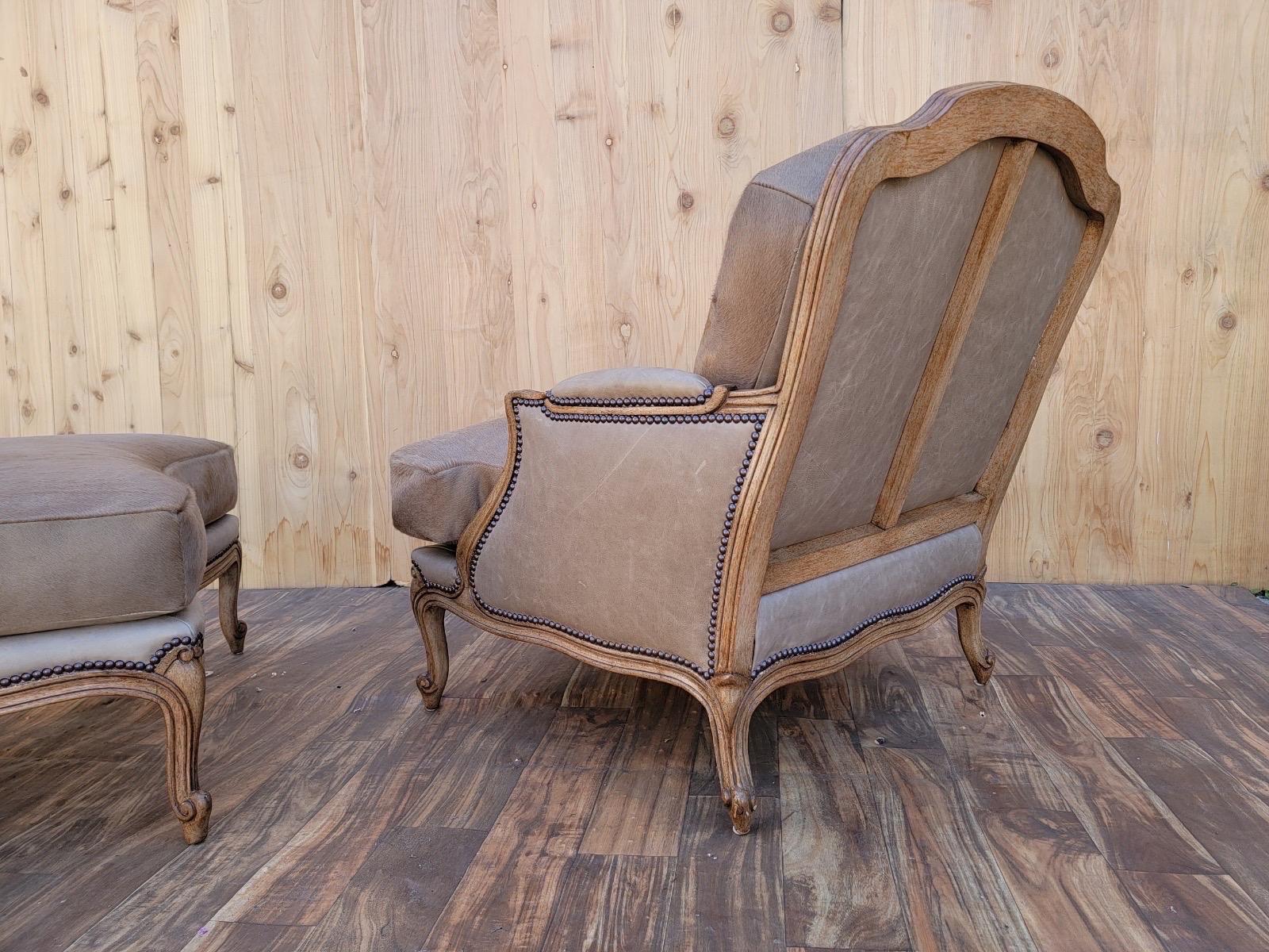 bergere chair with ottoman