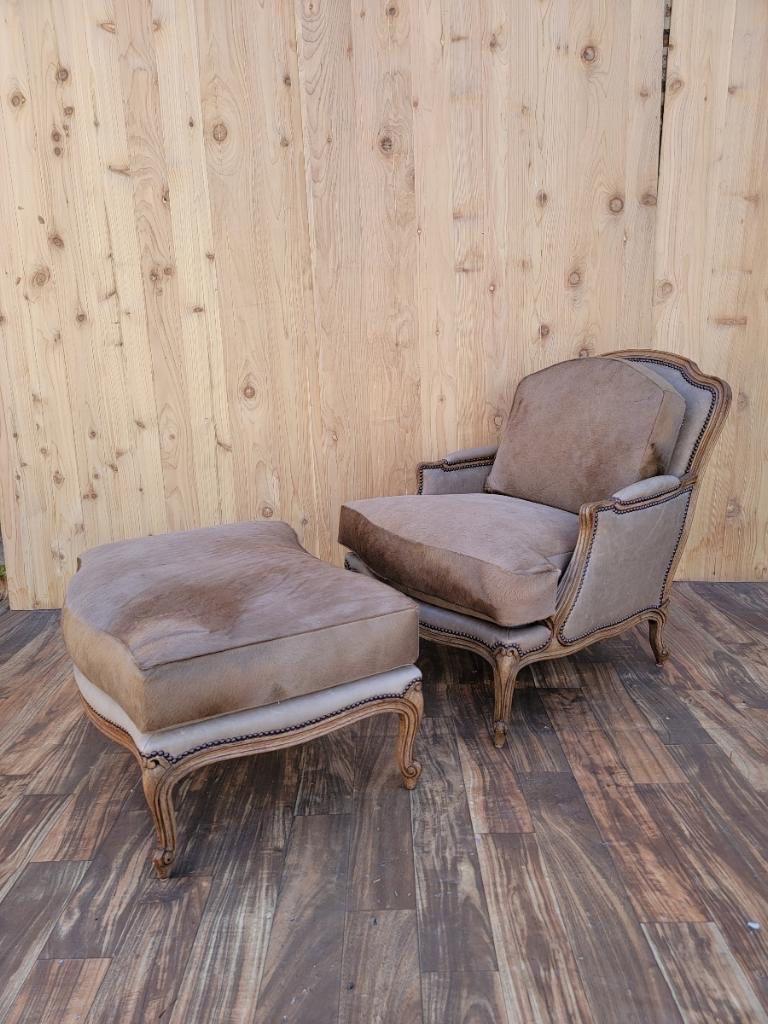 french chair with ottoman
