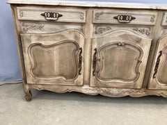 Vintage French Louis XV Style Bleached Enfilade Buffet