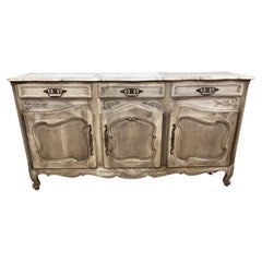 Used French Louis XV Style Bleached Buffet 