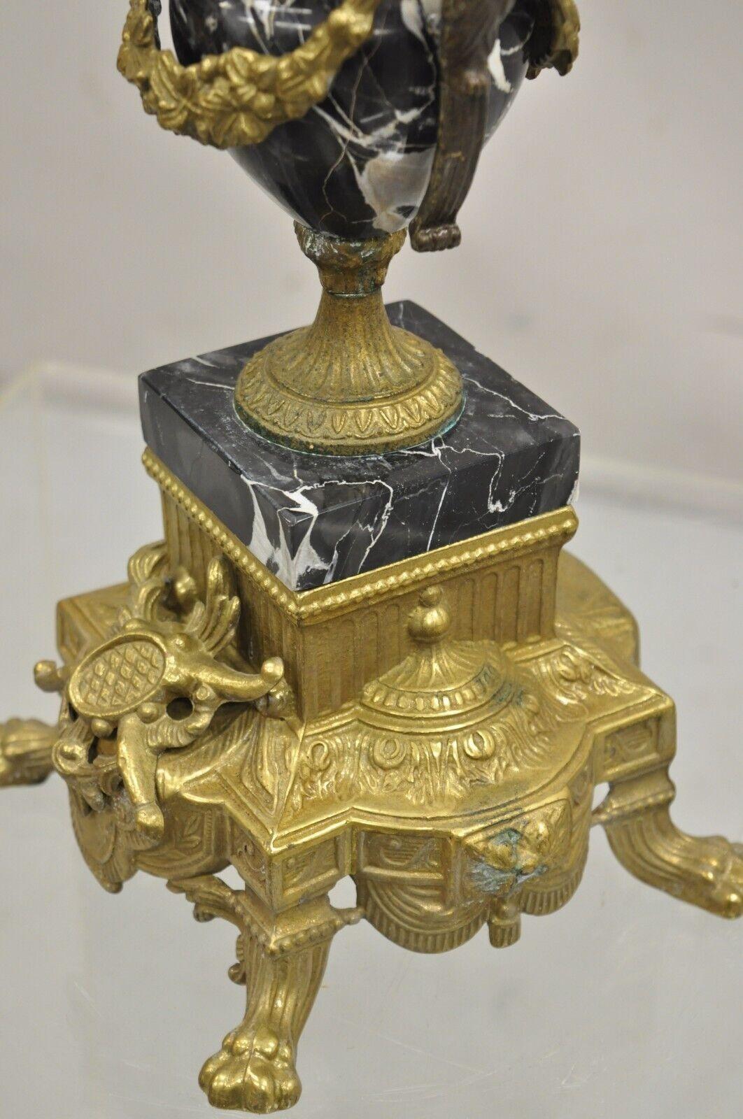 Ensemble d'horloges et de marbre Brevetatto italienne vintage de style Louis XV en vente 8