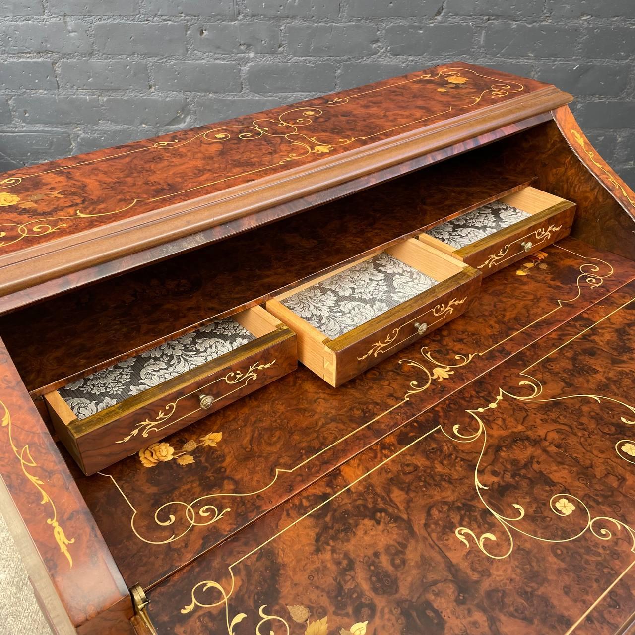 Vintage French Louis XV Style Drop-Leaf Desk 3