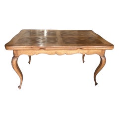 Vintage French Louis XV Style Refectory Extendable Dining Table