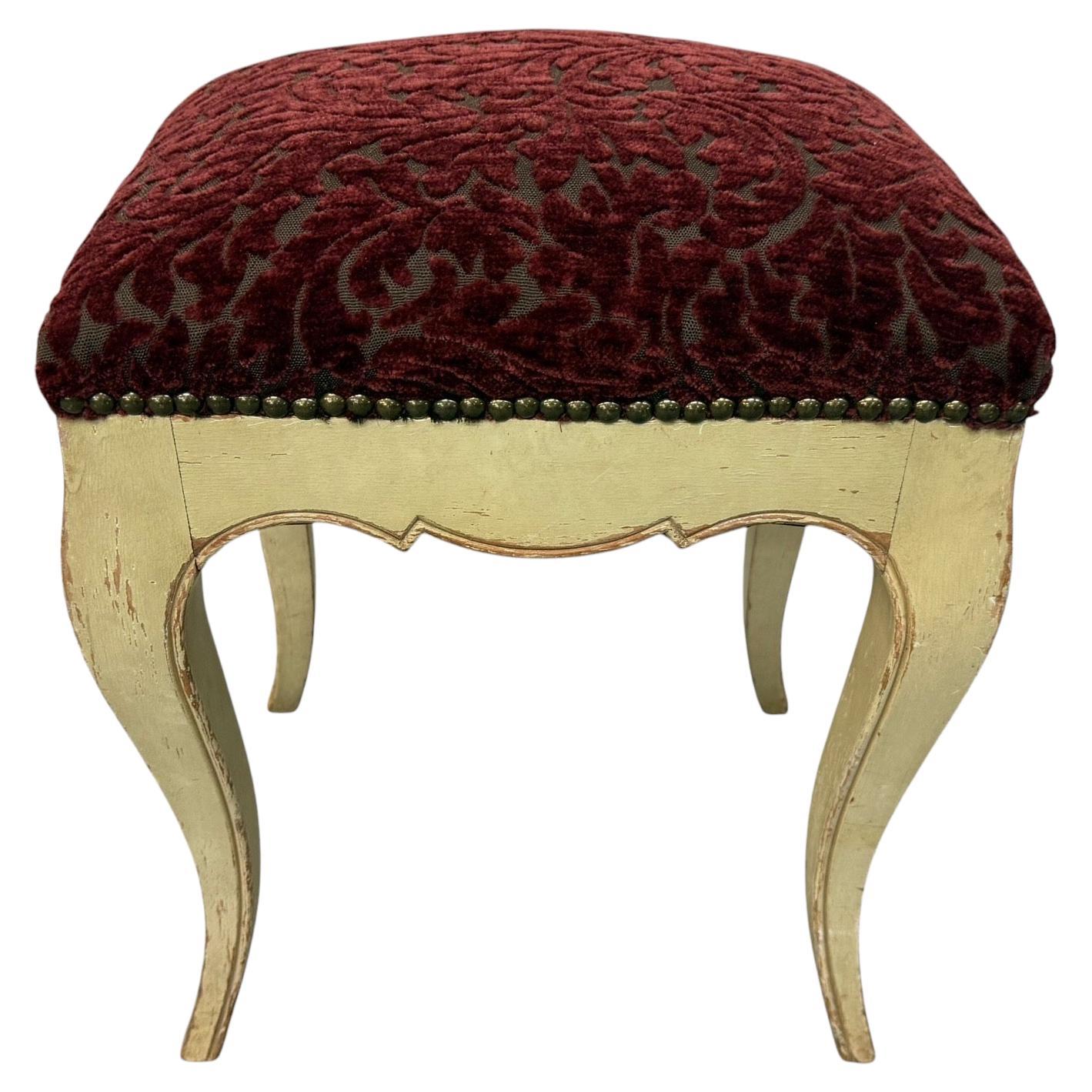 Tabouret vintage français de style Louis XV en vente