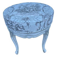 Vintage Français Style Louis XV Tabouret de Vanité Pivotant