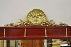 Vintage French Louis XV Style Trumeau Dressing Pier Mirror with Bronze Ormolu