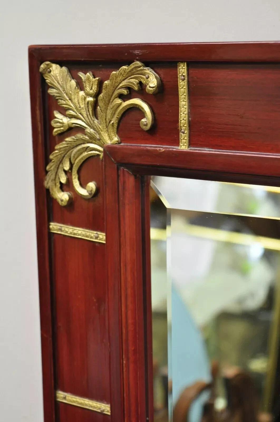 XX secolo Specchio da molo Trumeau d'epoca in stile Luigi XV con ormeggio in bronzo in vendita