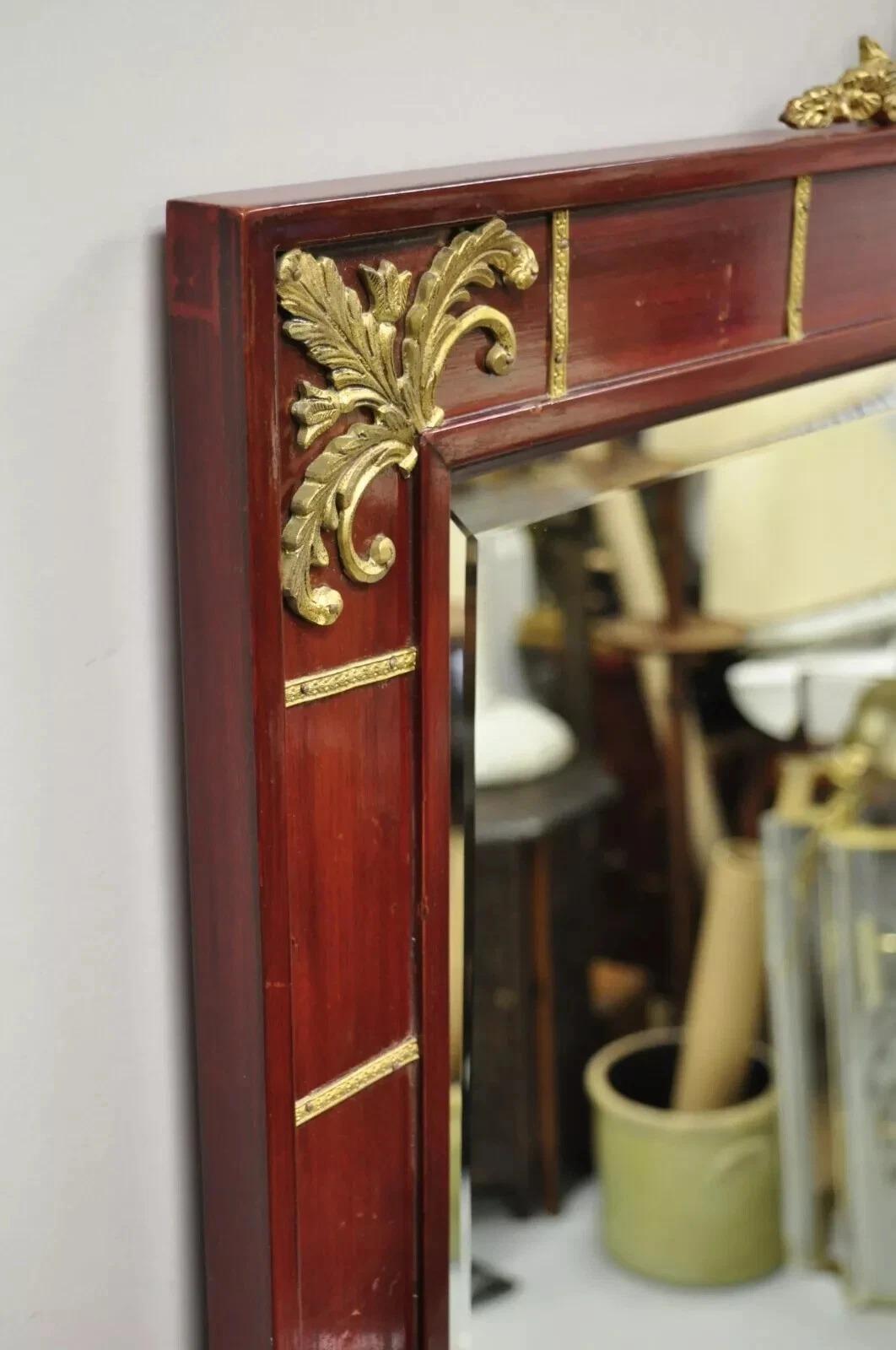 Specchio da molo Trumeau d'epoca in stile Luigi XV con ormeggio in bronzo in vendita 1
