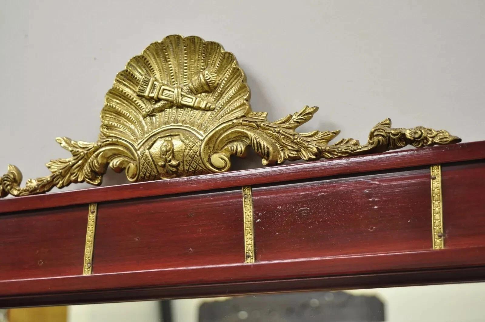 Specchio da molo Trumeau d'epoca in stile Luigi XV con ormeggio in bronzo in vendita 2