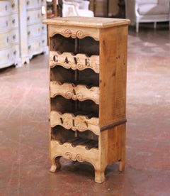 Vintage French Louis XV Style Twelve-Bottle Wine Cabinet "Cave à Vin"