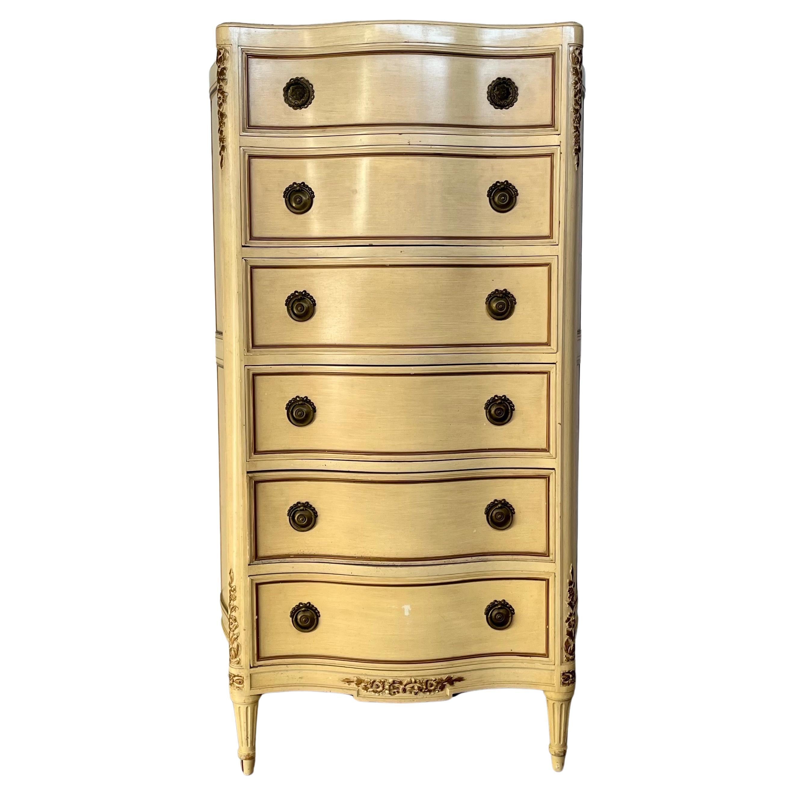 Vintage French Louis XVI Chest Of Drawers 