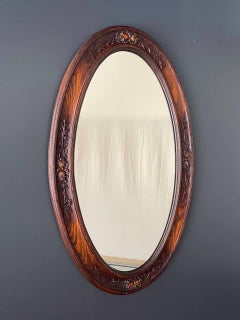 Vintage French Louis-XVI Faux Style Wood Decorative Mirror