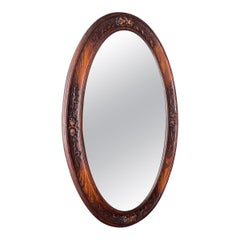 Vintage French Louis-XVI Faux Style Wood Decorative Mirror