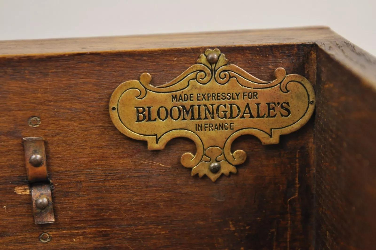 Vintage French Louis XVI Style Cherry Abbatant Secretary Desk for Bloomingdales For Sale 5