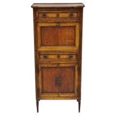 Vintage French Louis XVI Style Cherry Abbatant Secretary Desk for Bloomingdales