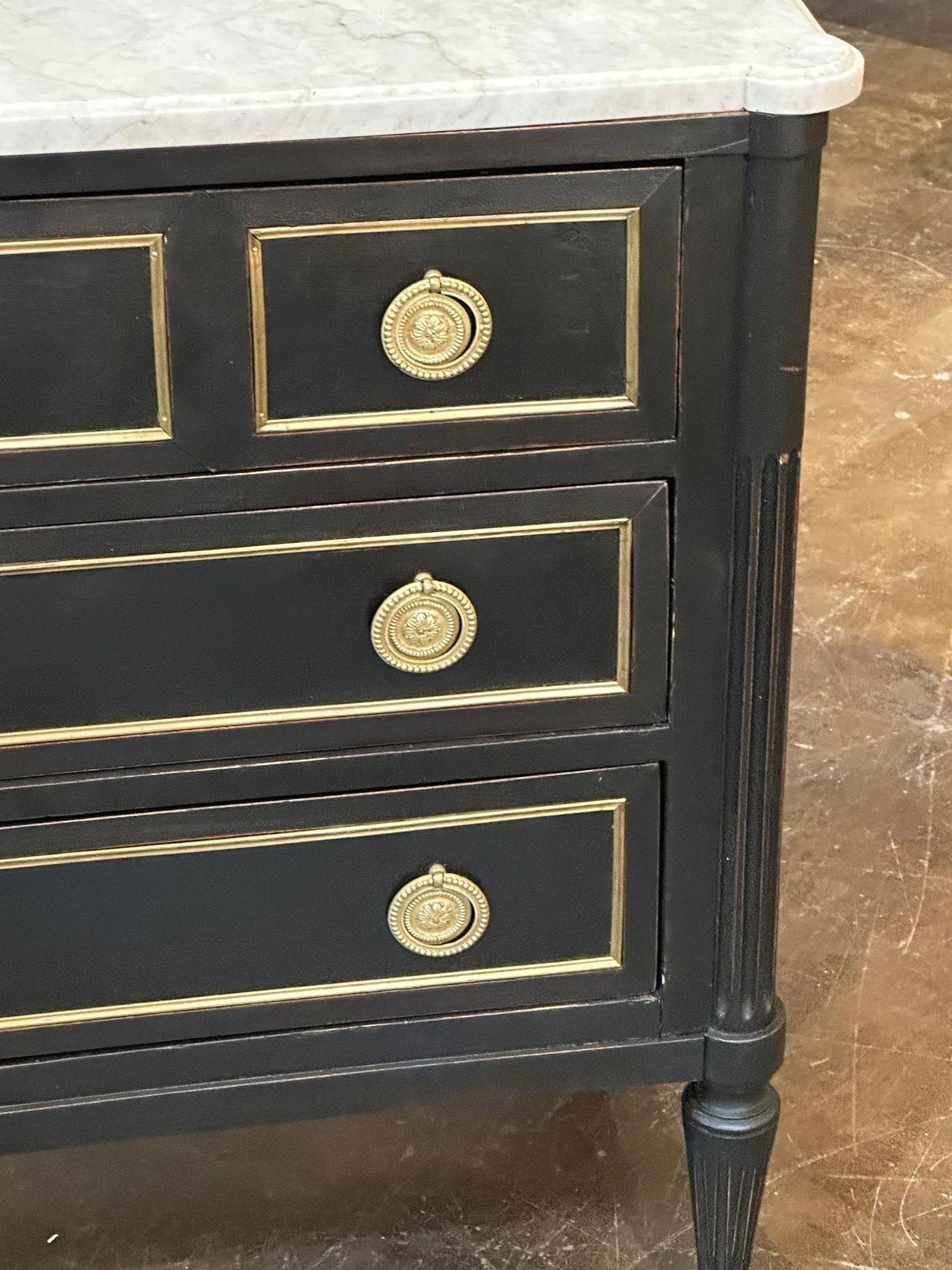 Brass Vintage French Louis XVI Style Chest