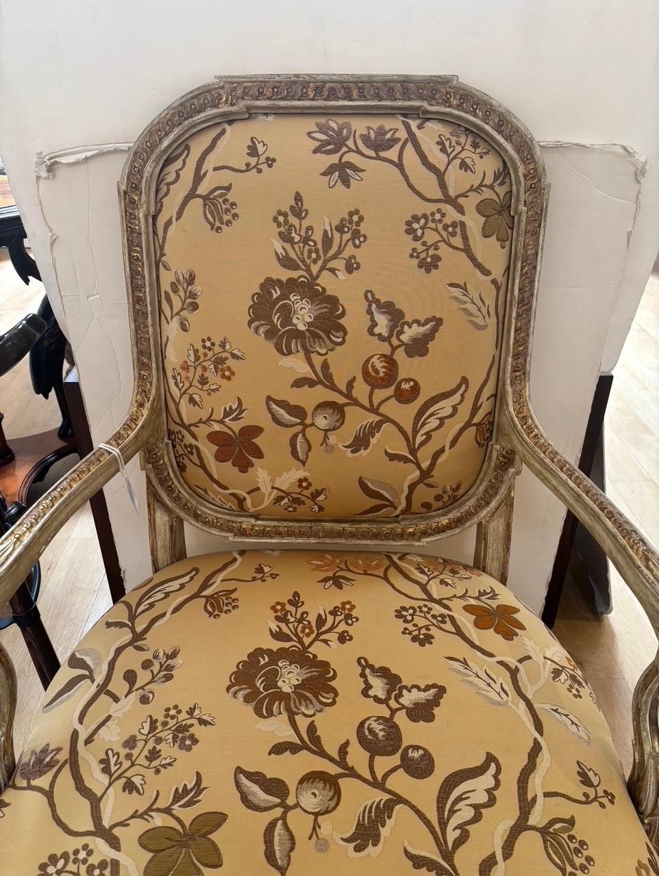 Vintage French Louis XVI Style Fauteuil Cary Grant's Estate Private Collection For Sale 7